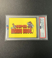 TOPPS 1989 NINTENDO SUPER MARIO BROS. GAME TIP STICKERS #9 PSA GRADED 10